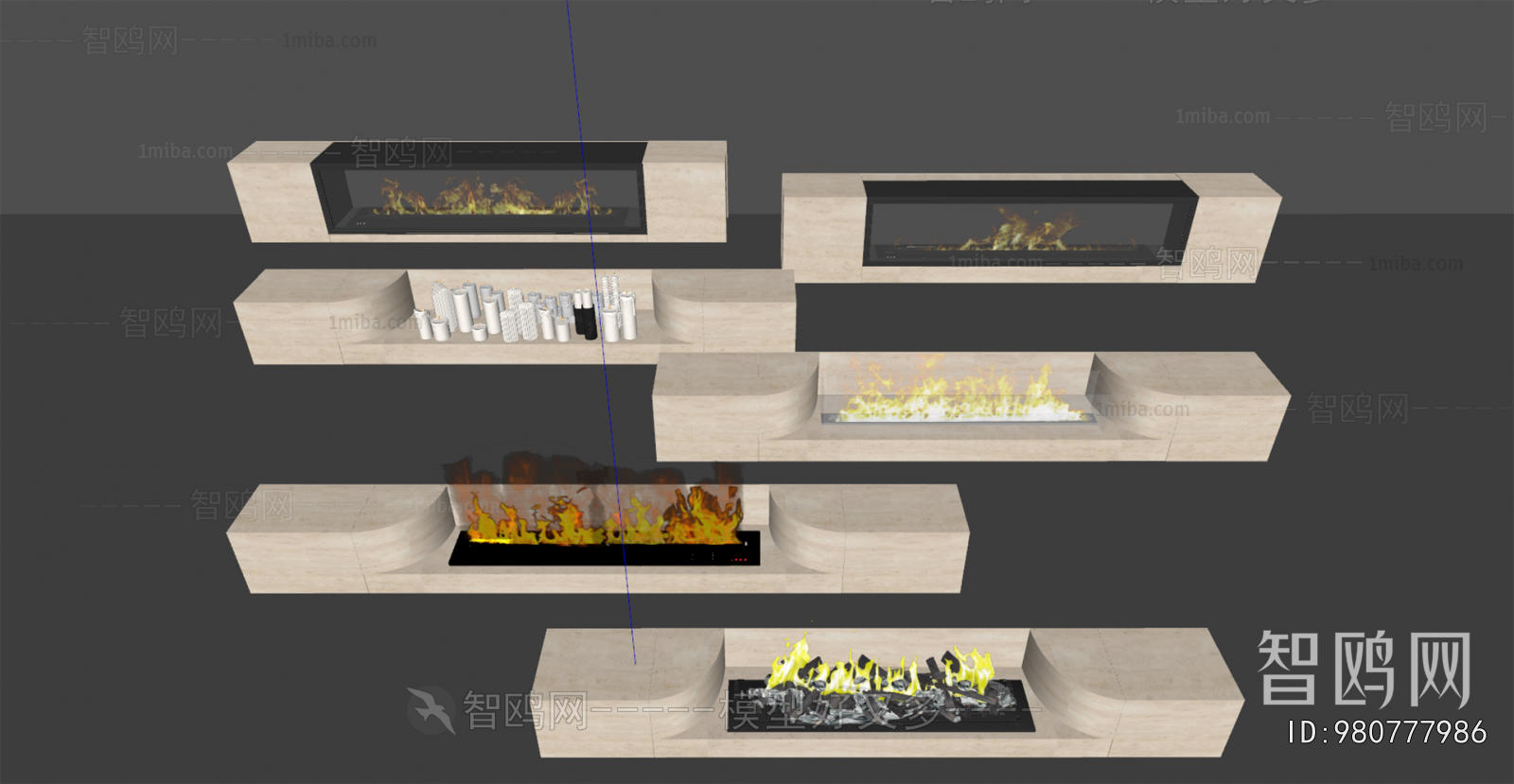 Modern Electronic Fireplace