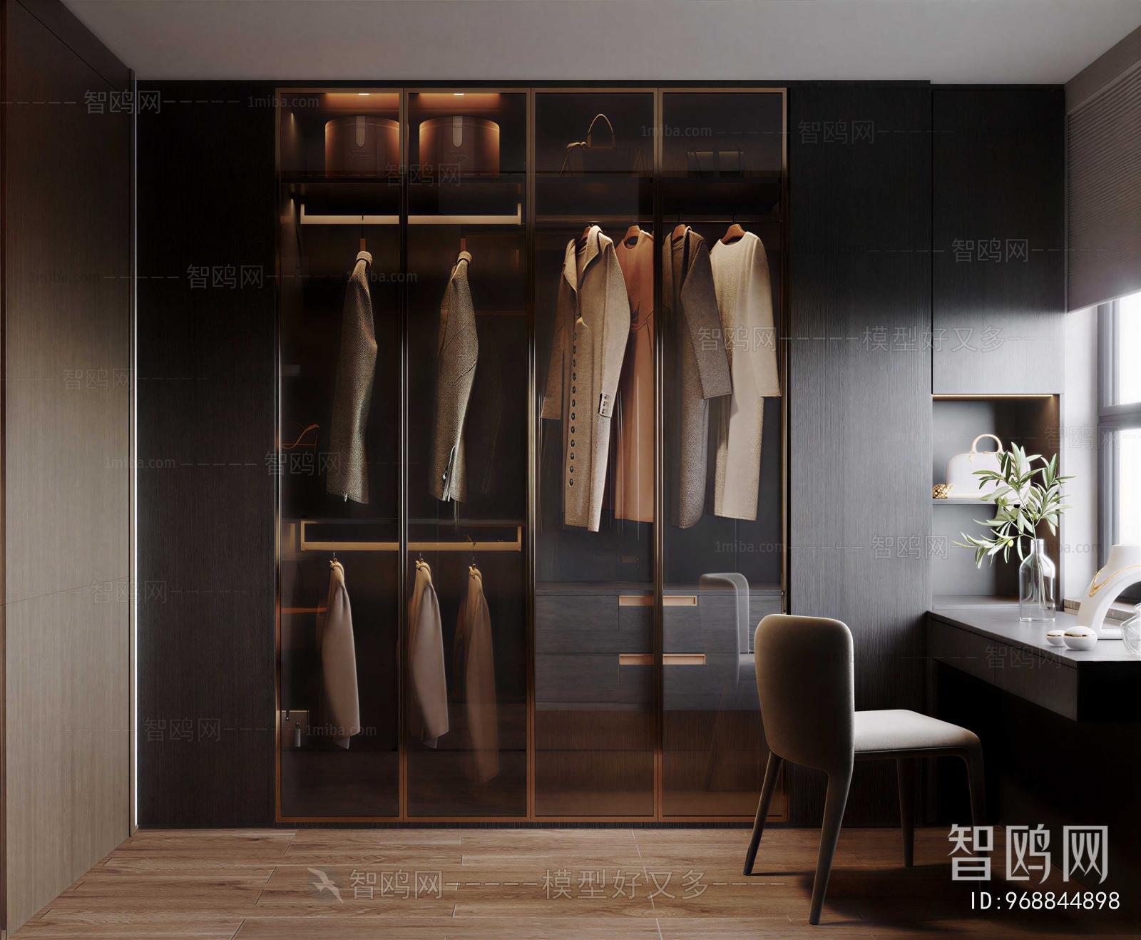 Modern Clothes Storage Area