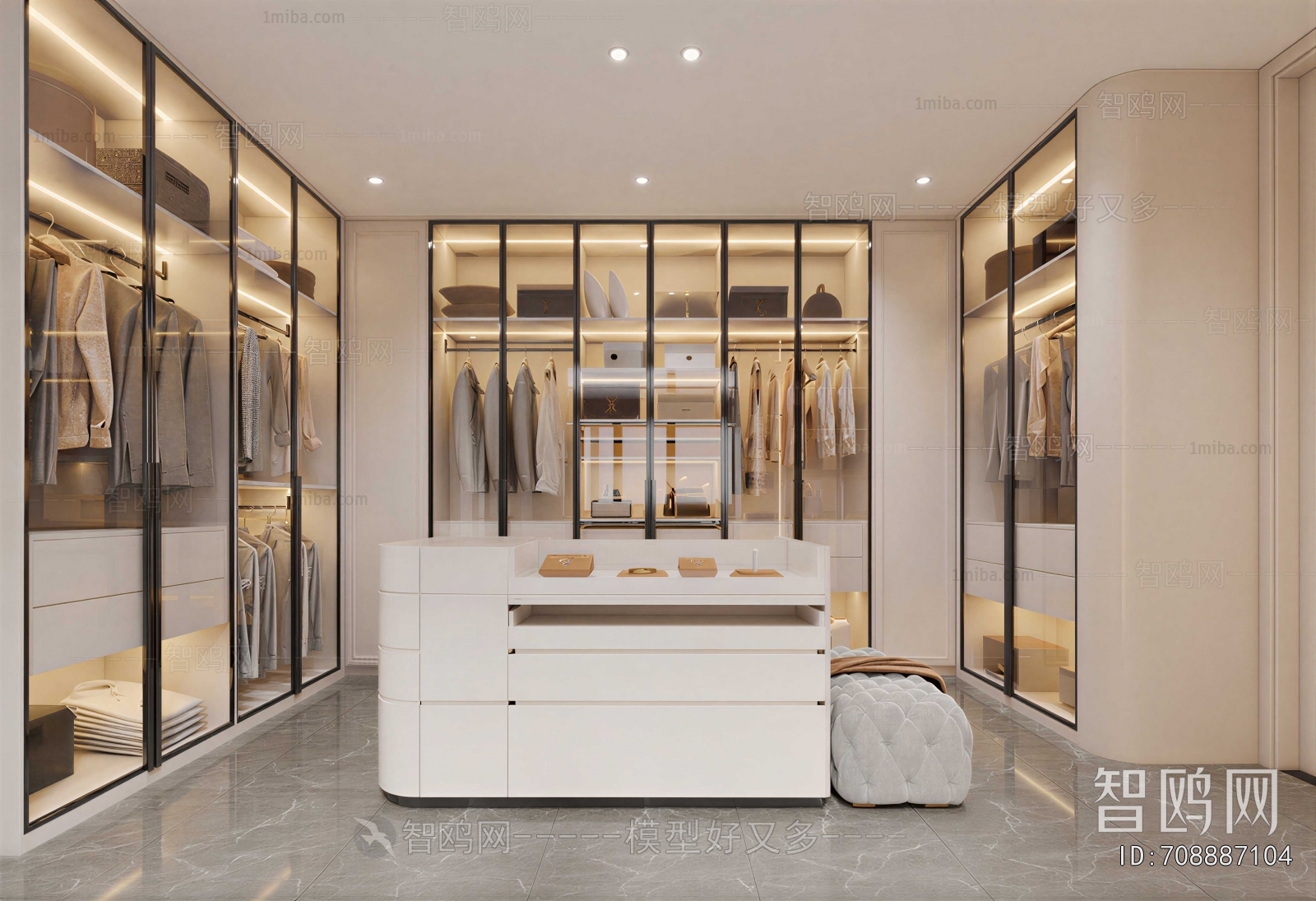 Modern Clothes Storage Area