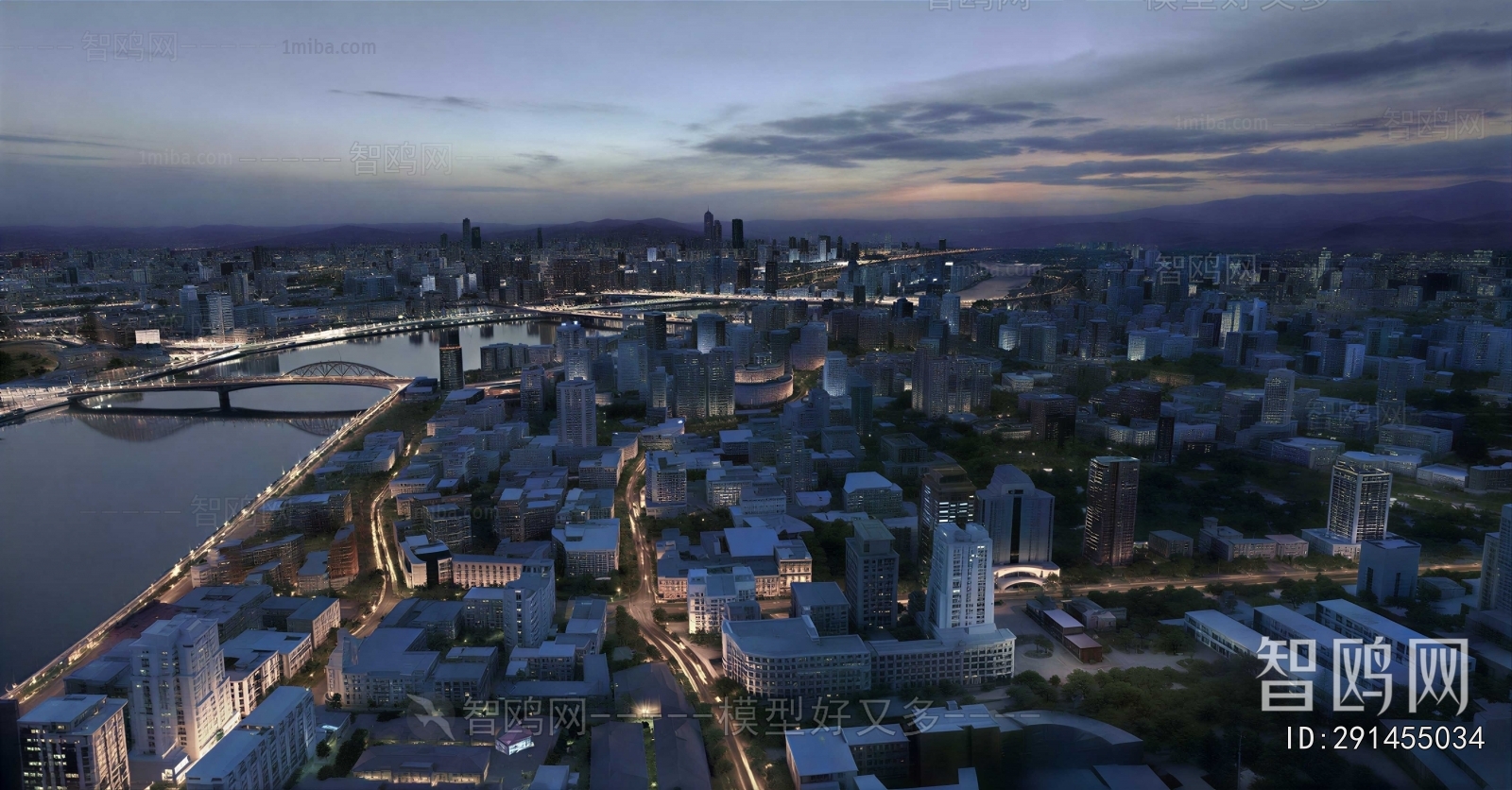 Modern Architectural Bird's-eye View Planning