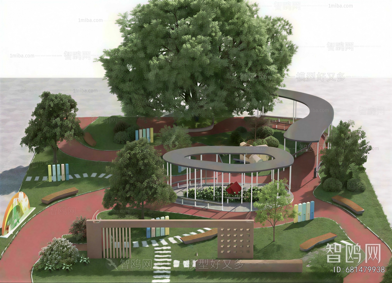 Modern Park Landscape