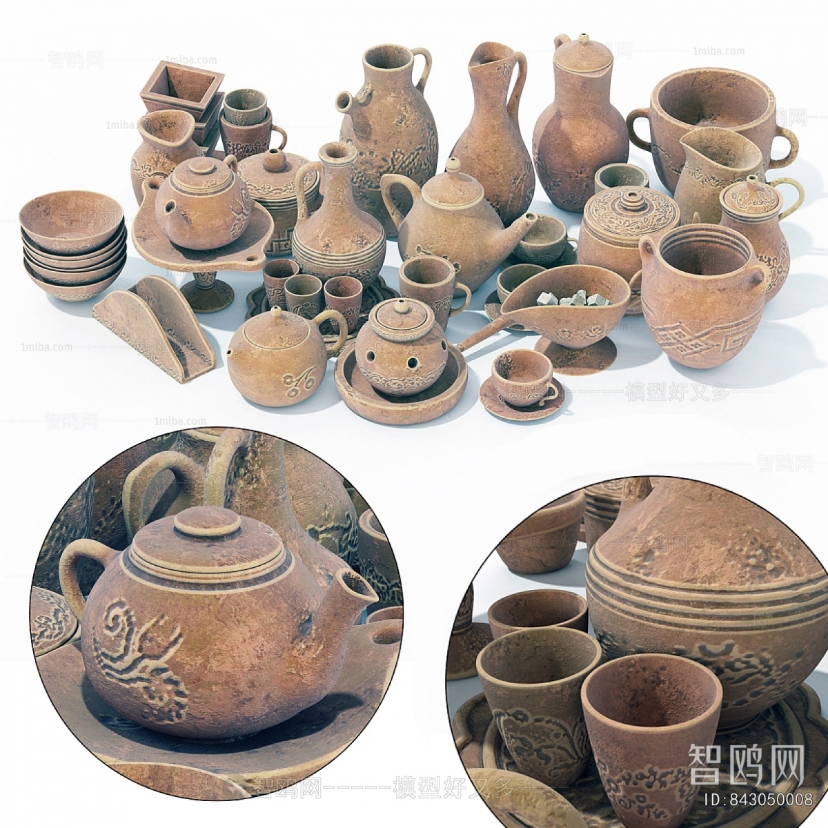 Wabi-sabi Style Clay Pot