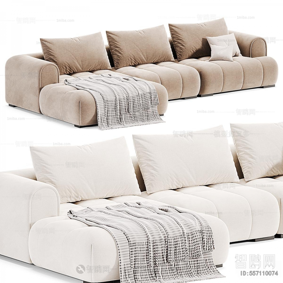 Modern Three-seat Sofa