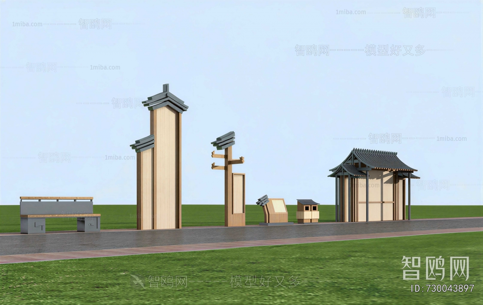 New Chinese Style Building Appearance