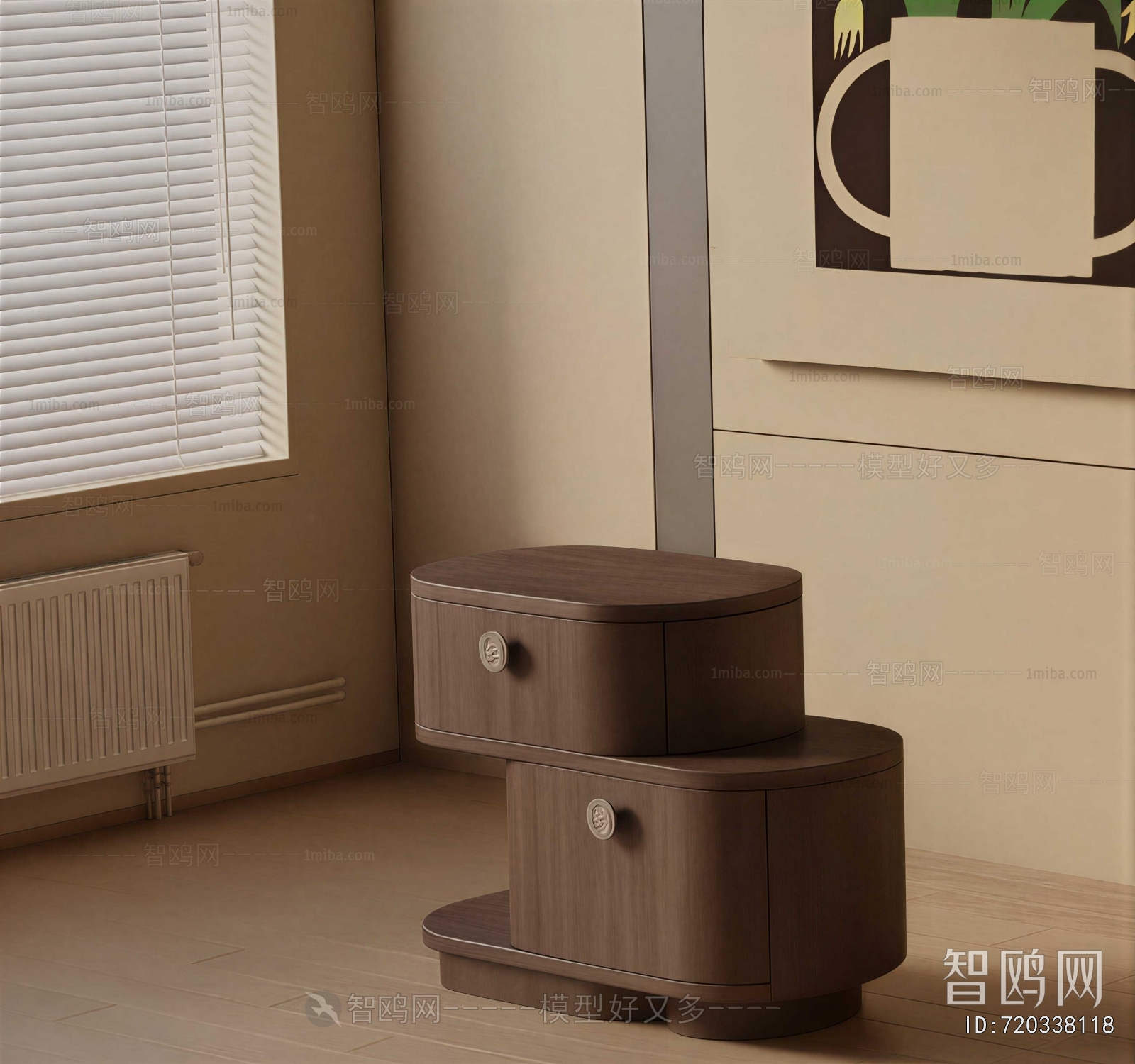 Modern Bedside Cupboard