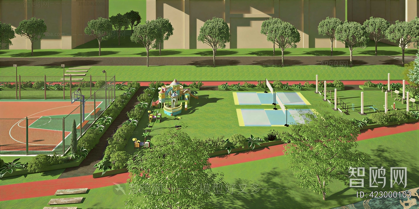 Modern Park Landscape