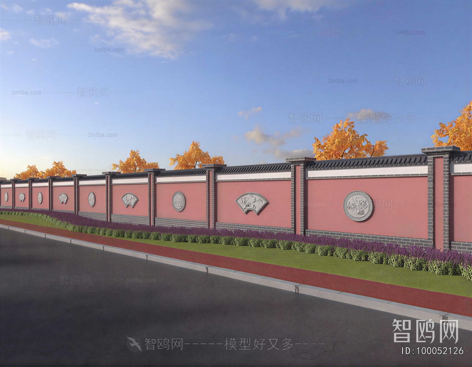 New Chinese Style Landscape Wall