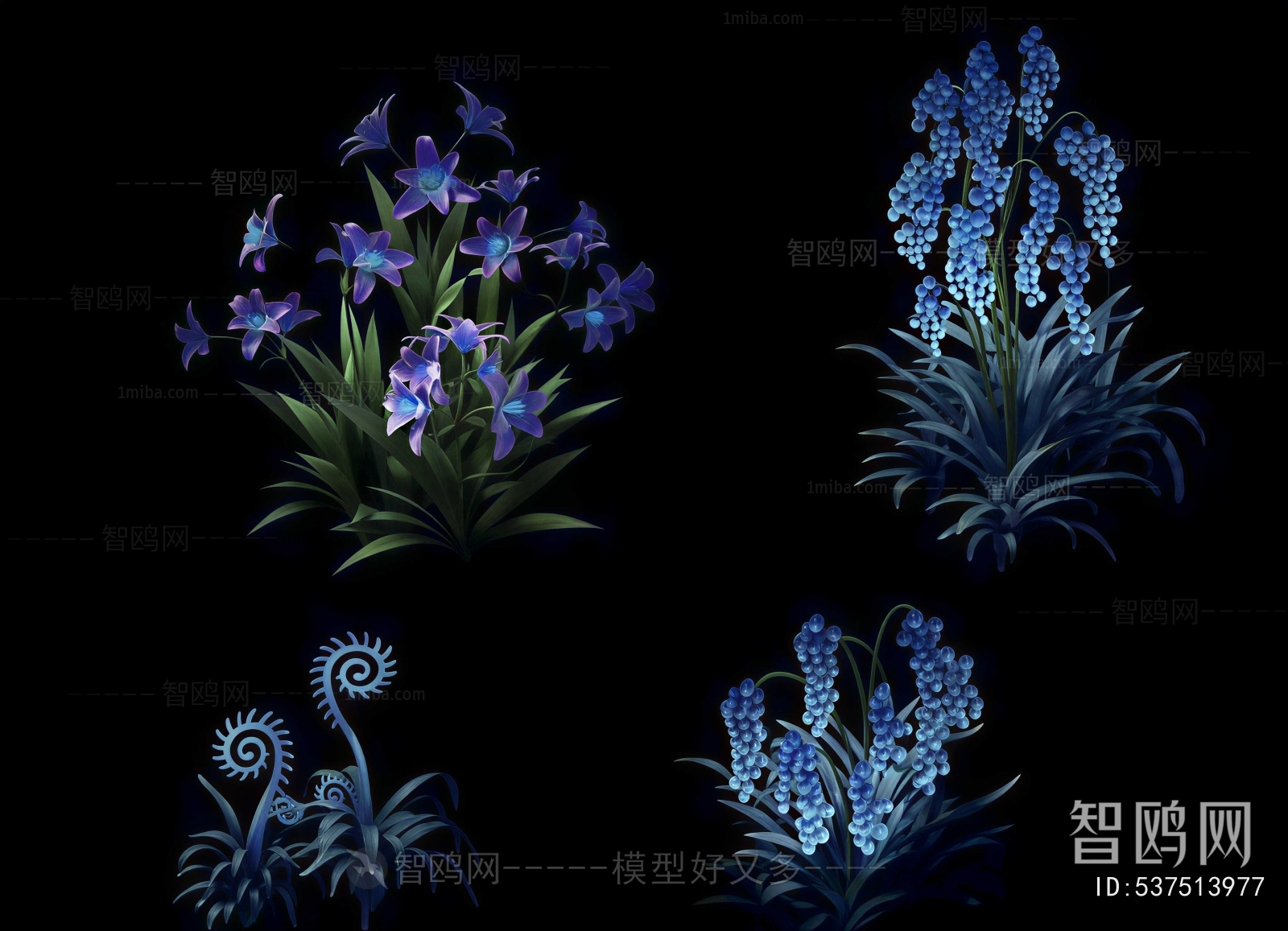 Modern Flowers And Grass