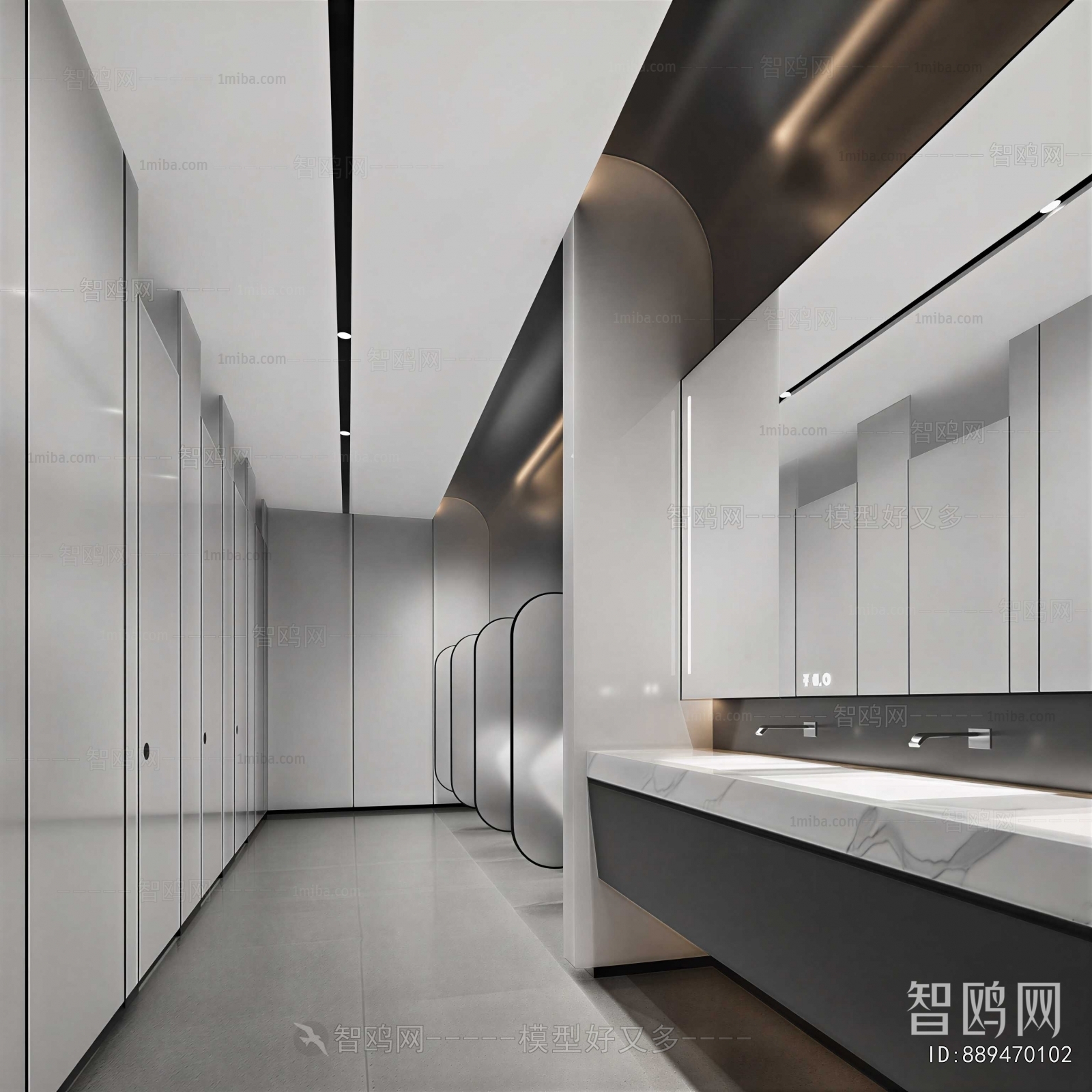 Modern Public Toilet