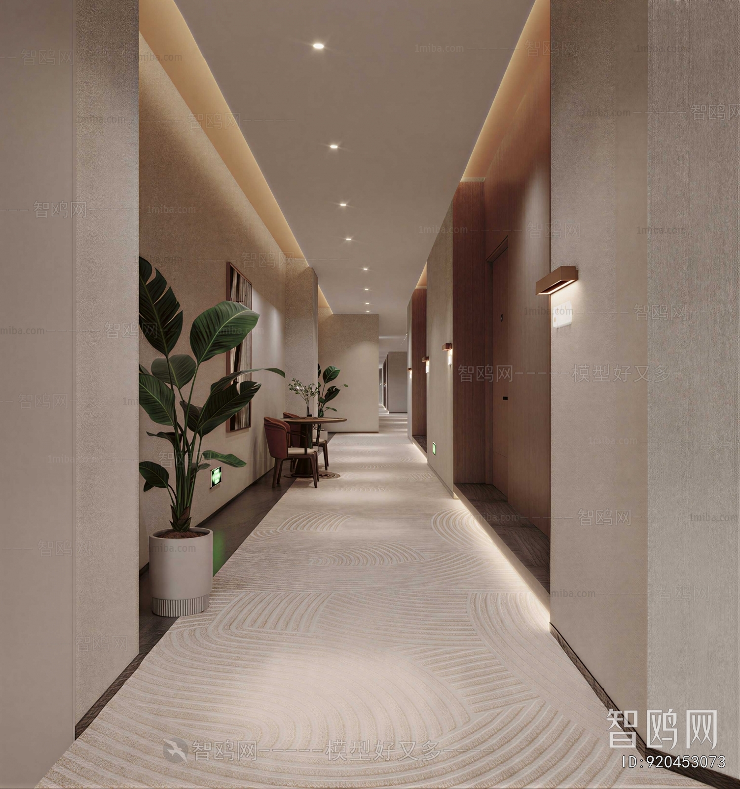Modern Corridor Elevator Hall