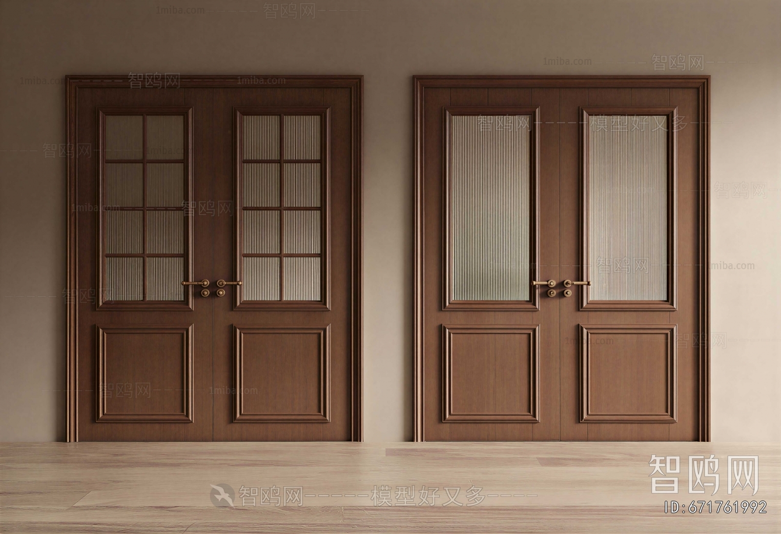 Modern Double Door