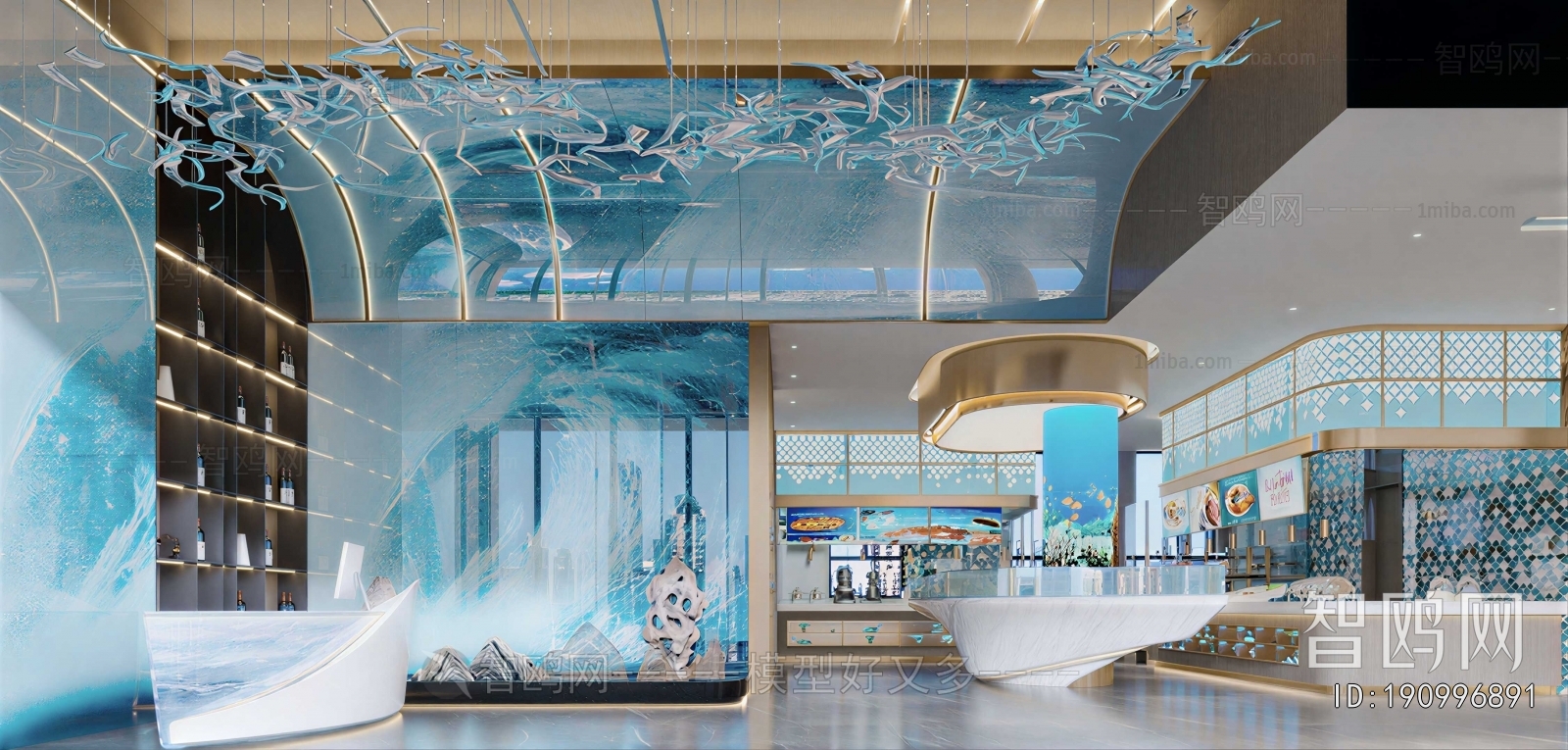 Modern Office Reception Desk