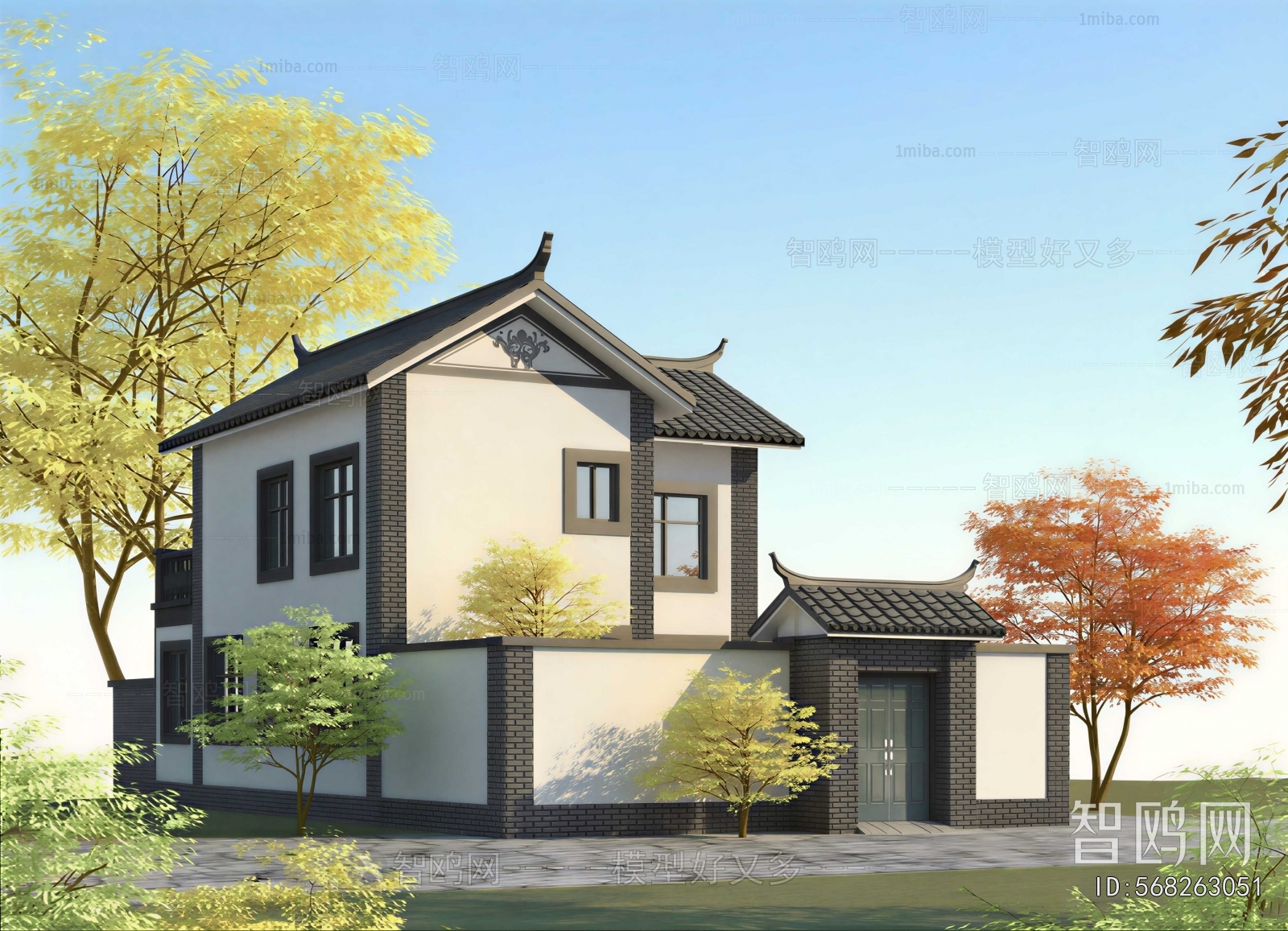 Chinese Style Villa Appearance