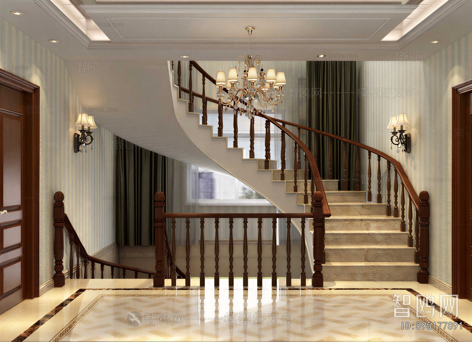 New Chinese Style Stairwell