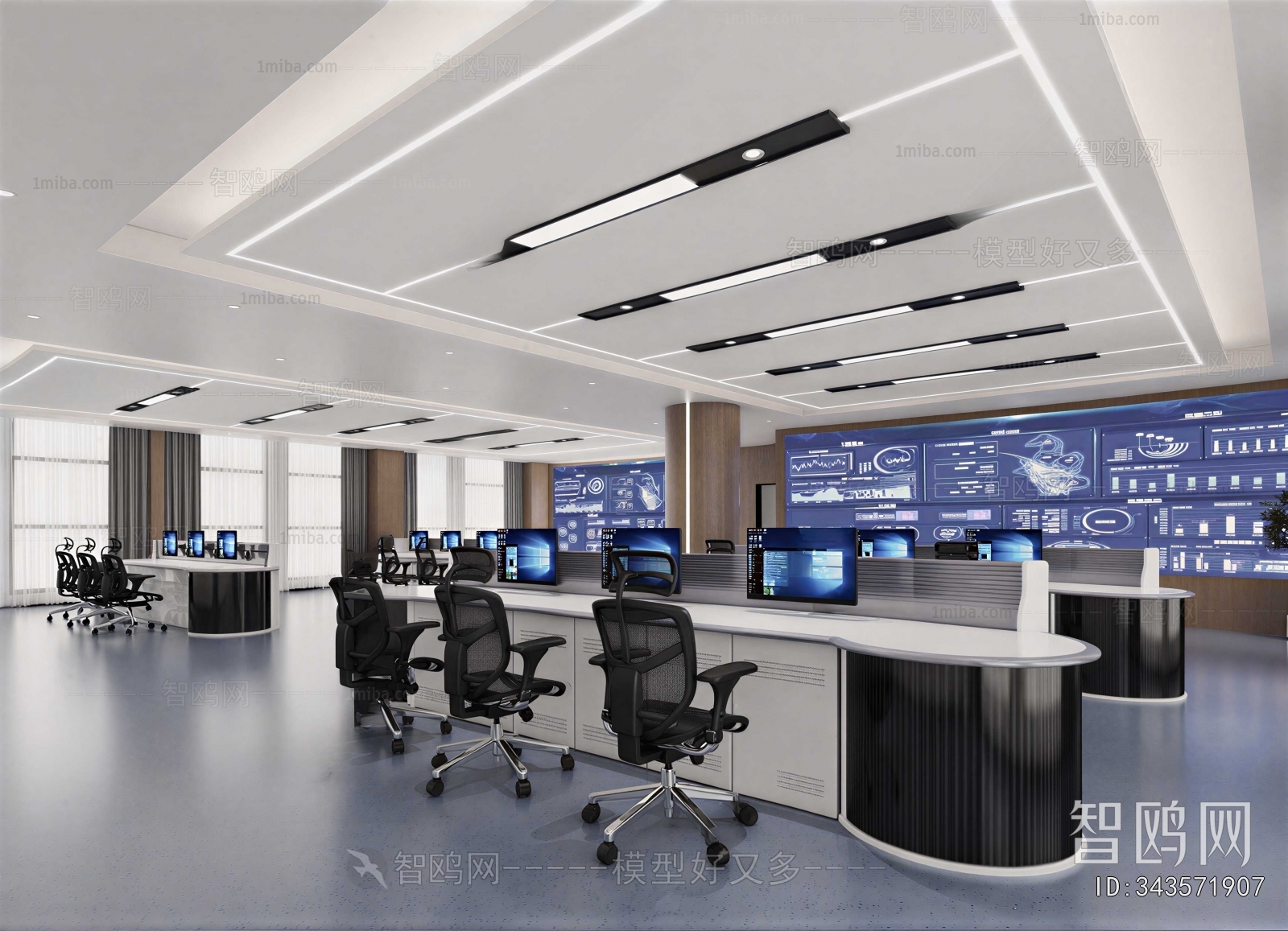 Modern Monitor Room