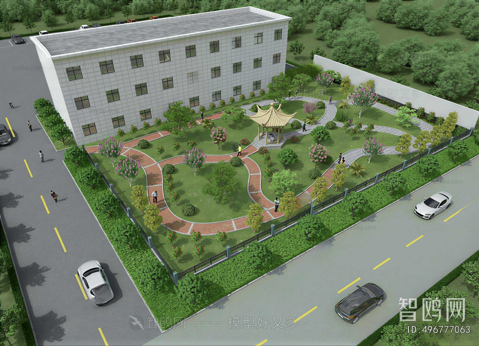 Modern Park Landscape