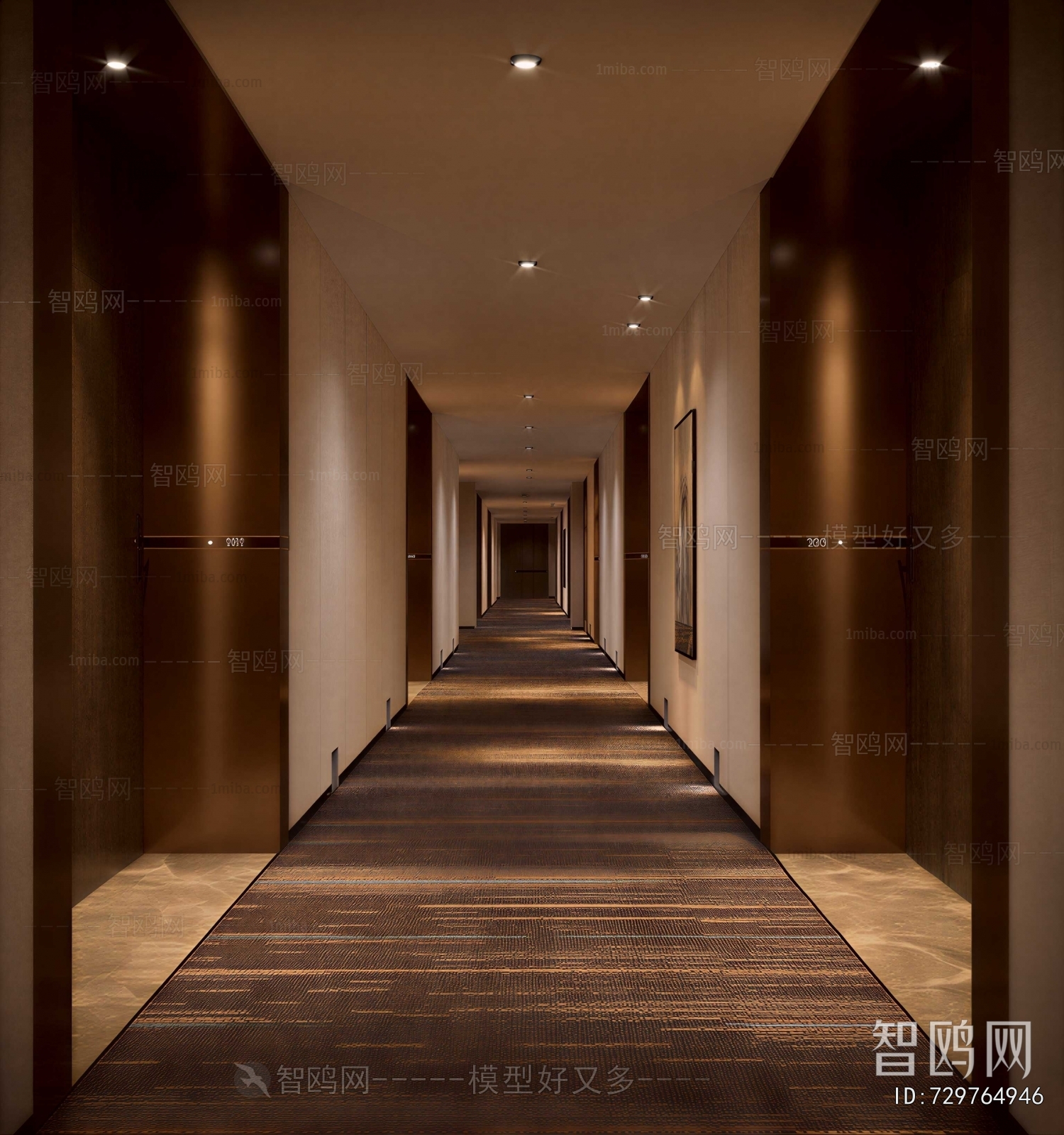 Modern Corridor Elevator Hall