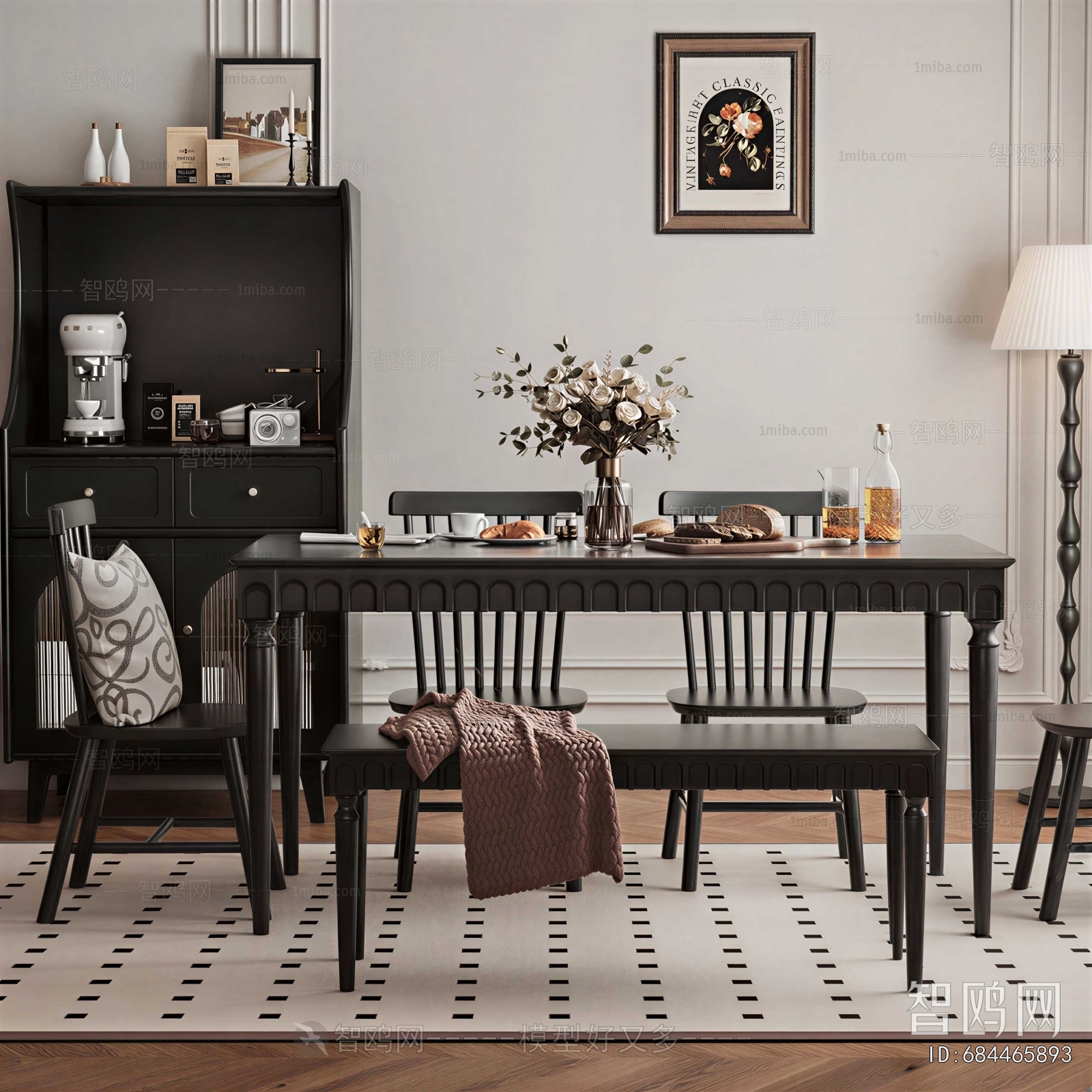 French Style Dining Table And Chairs