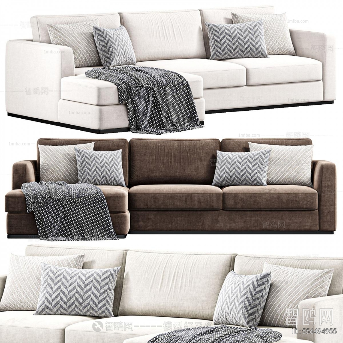 Modern Three-seat Sofa