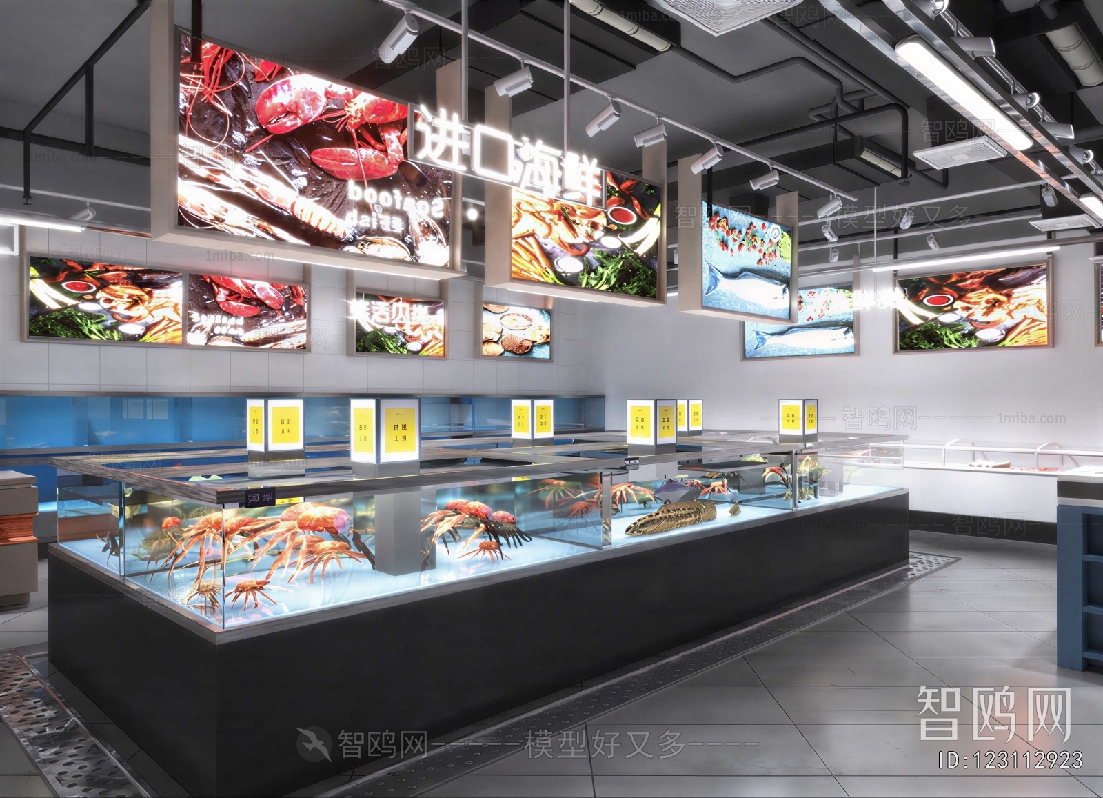 Modern Shopping Malls And Supermarkets