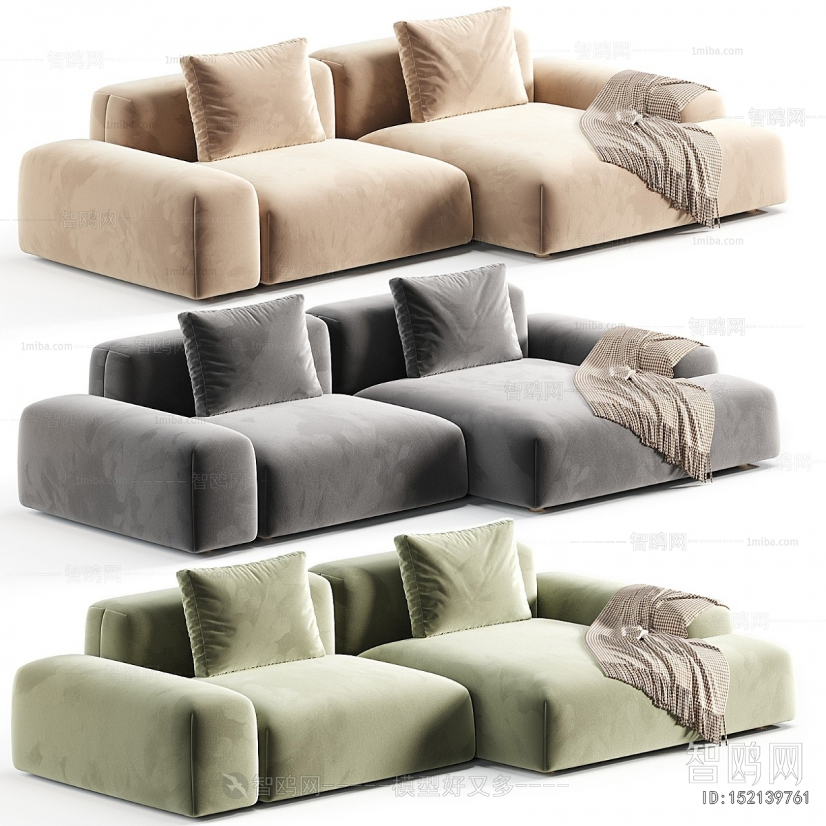 Modern Three-seat Sofa