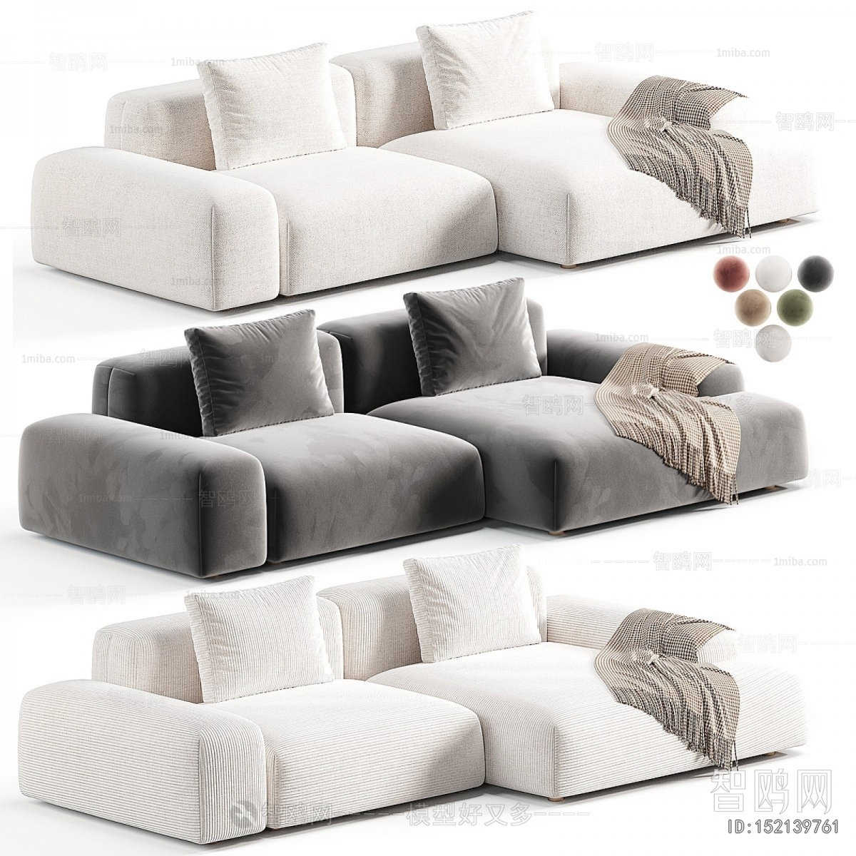 Modern Three-seat Sofa