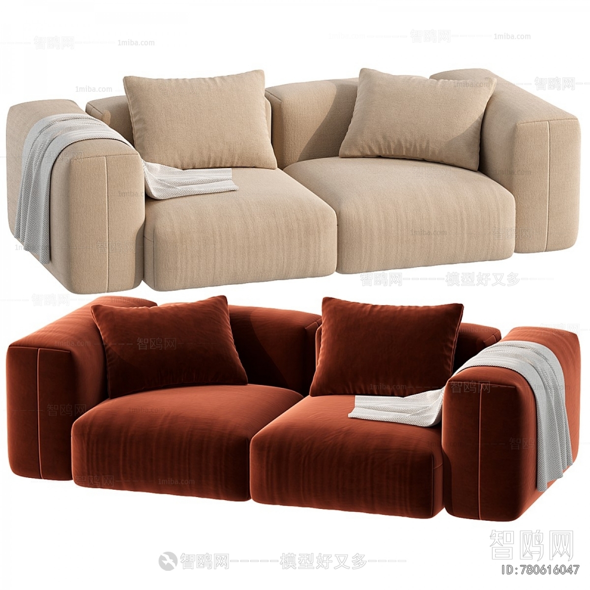 Modern Three-seat Sofa