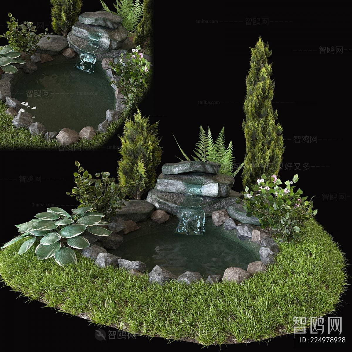Japanese Style Rockery Waterscape