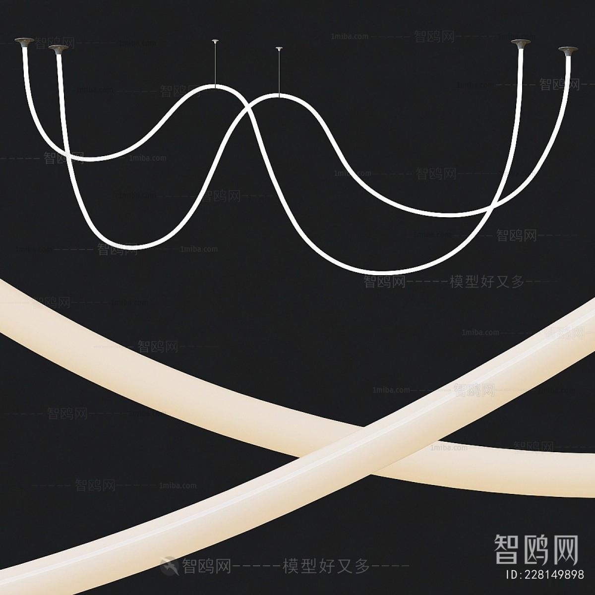 Modern Long Chandelier