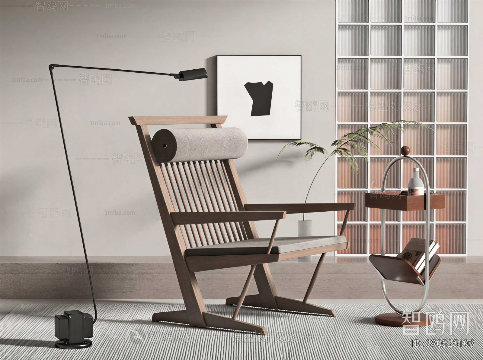 Wabi-sabi Style Lounge Chair