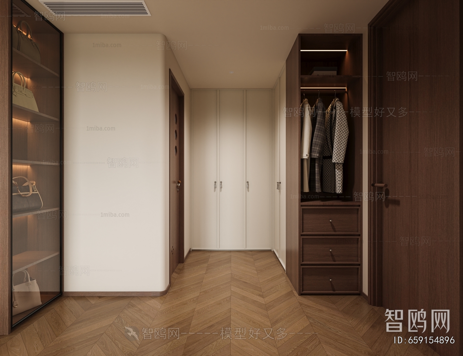 Modern Clothes Storage Area
