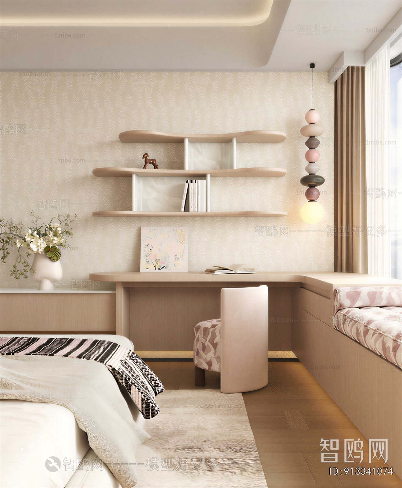 Nordic Style Girl's Room Daughter's Room