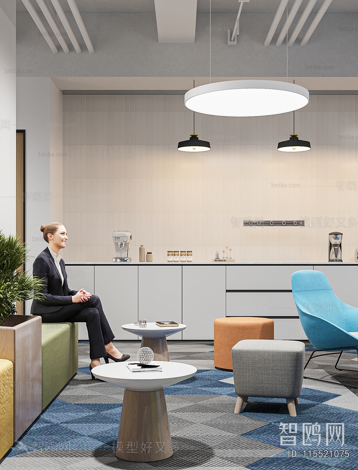 Modern Office Reception Desk