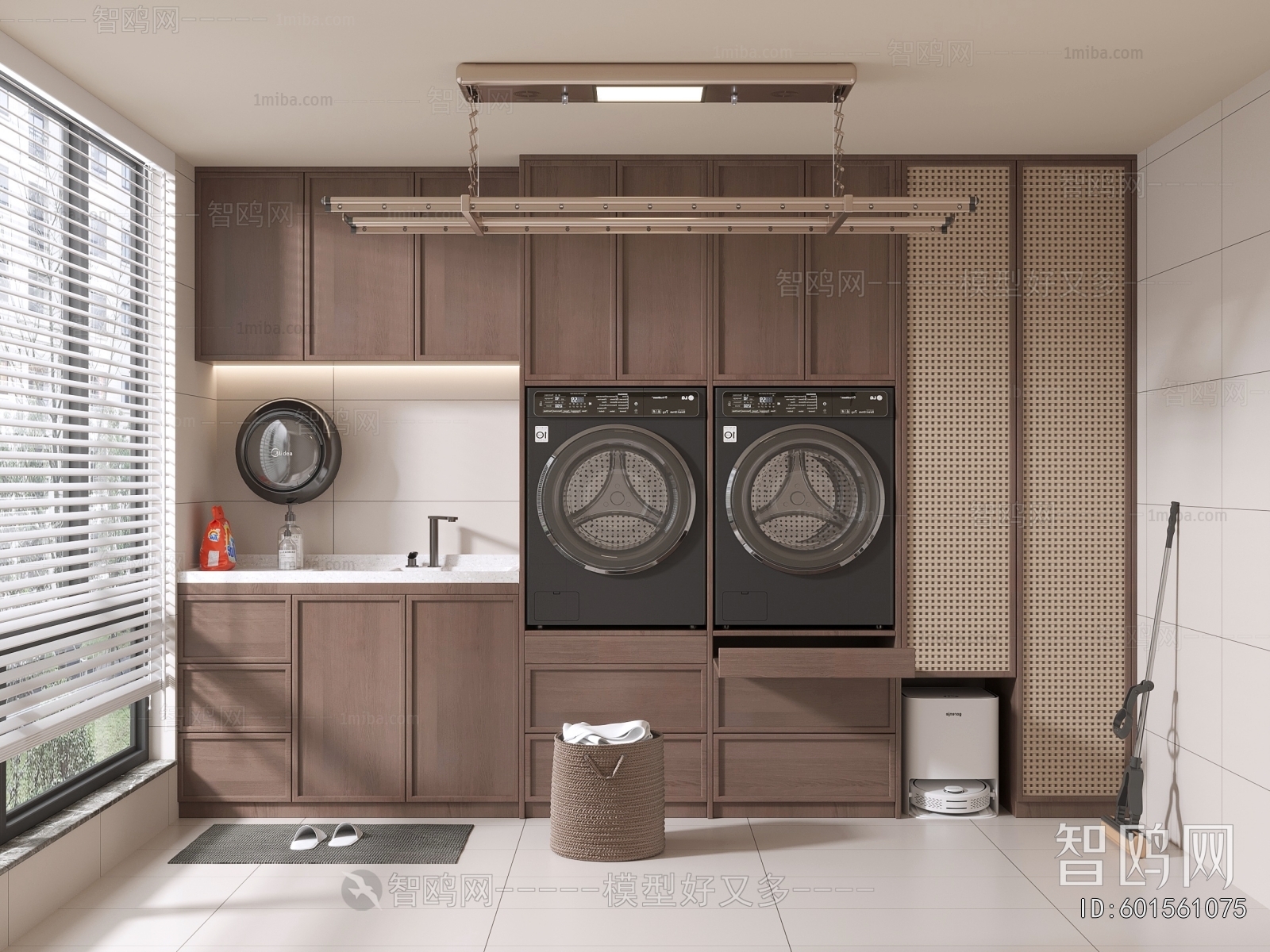 Modern Balcony Laundry Room