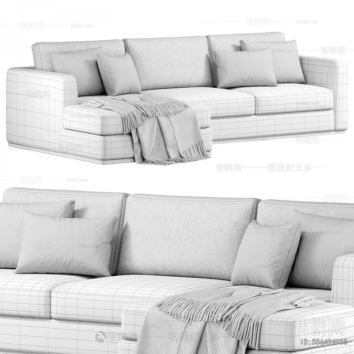 Modern Three-seat Sofa