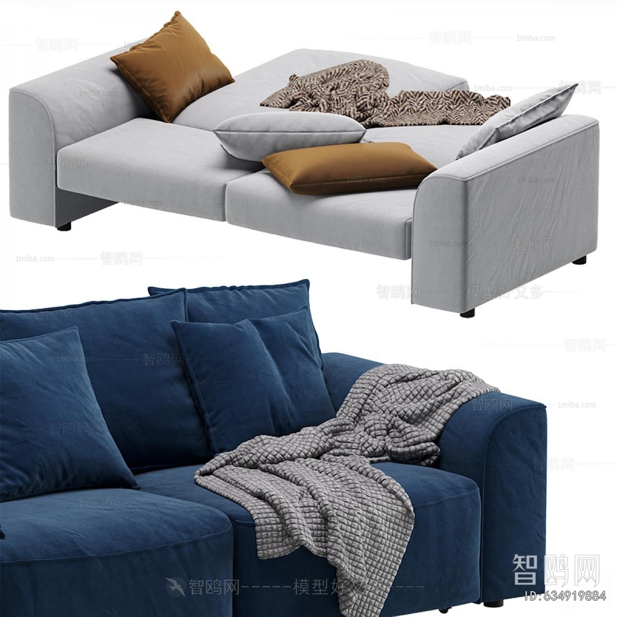 Modern Three-seat Sofa