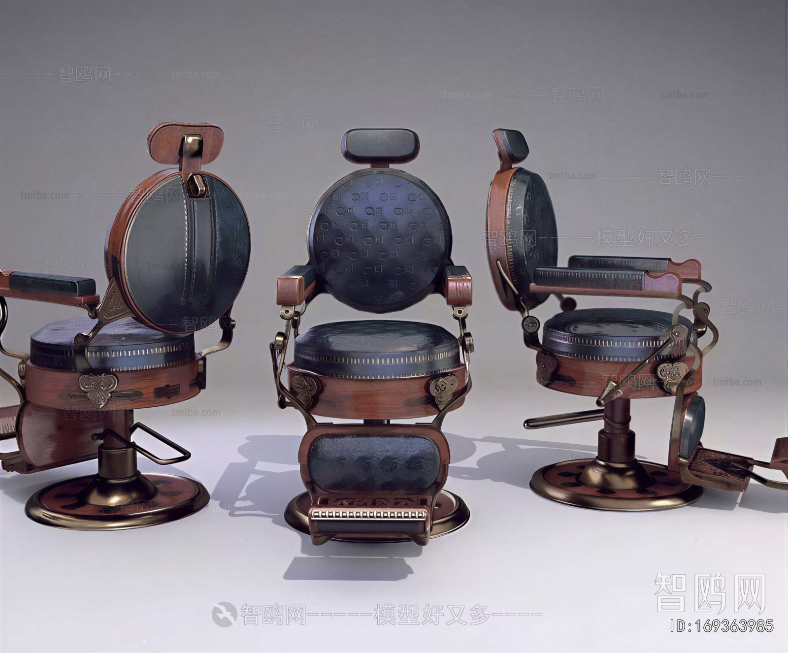 Retro Style Barber Chair