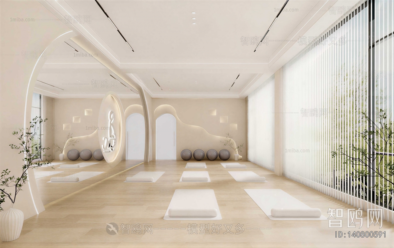 Modern Yoga Room