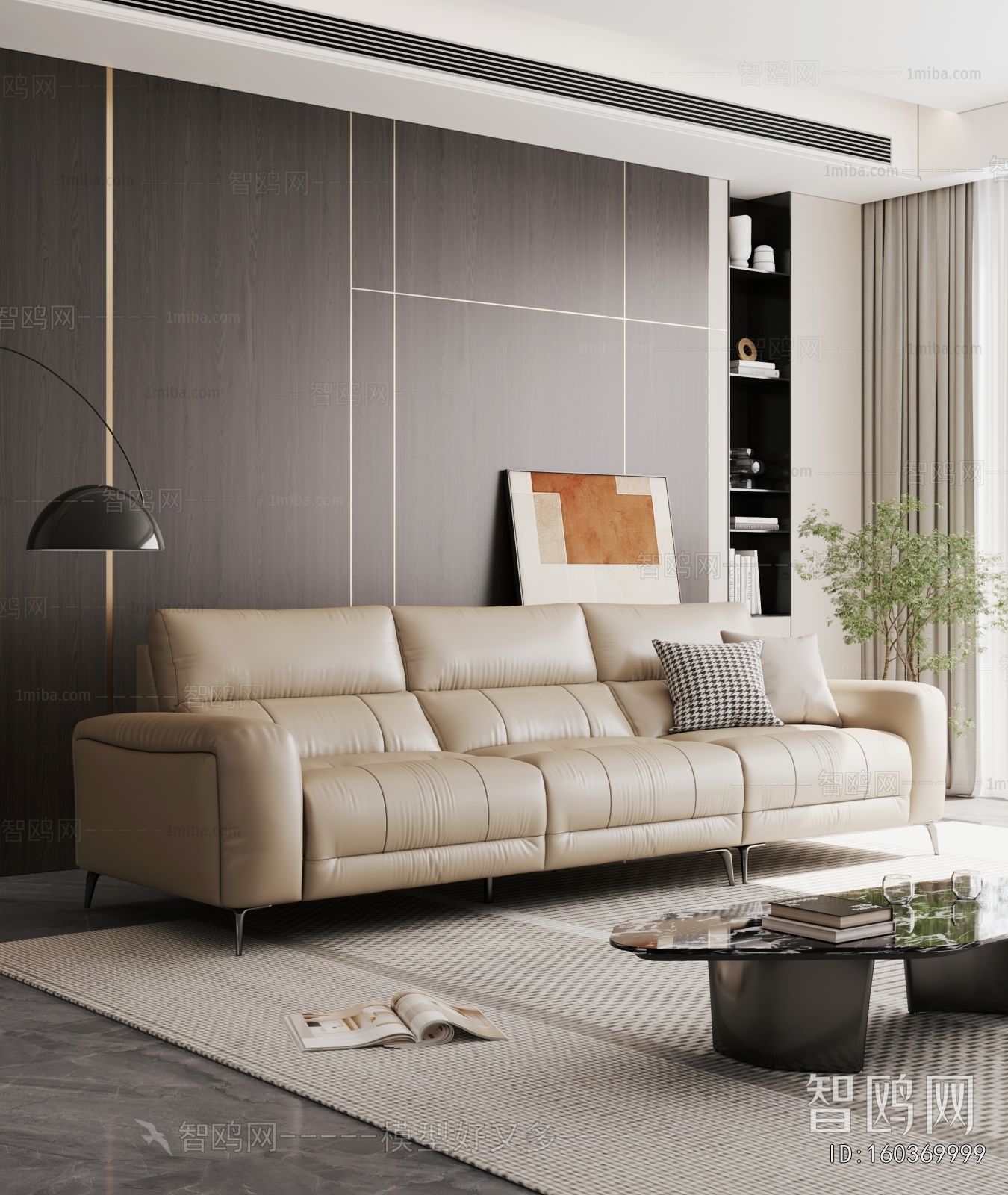Modern Three-seat Sofa