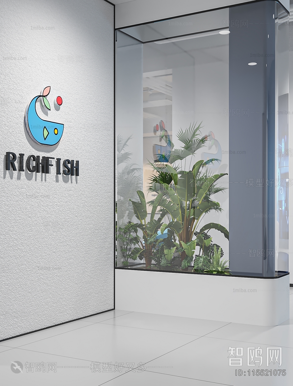 Modern Office Reception Desk