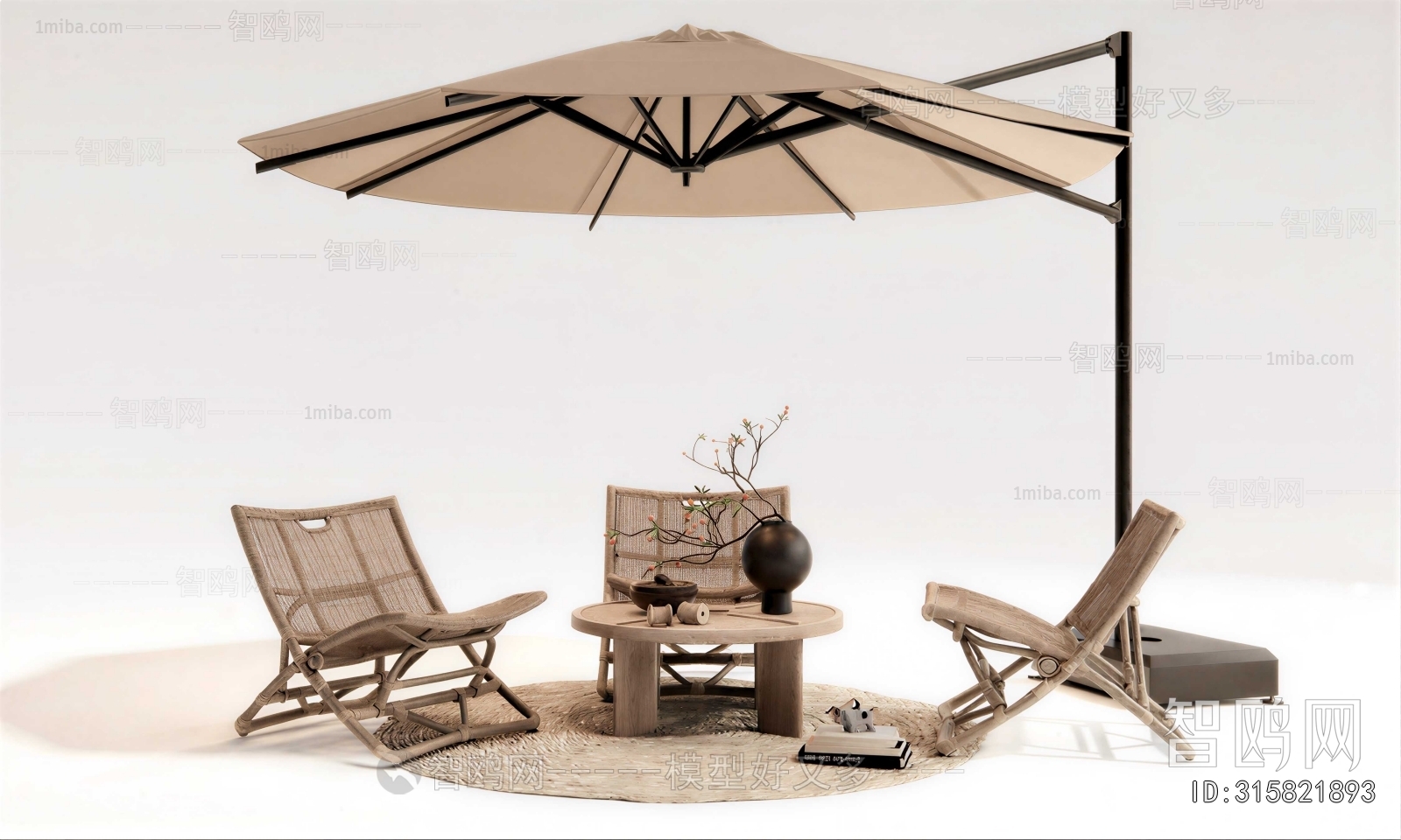 Wabi-sabi Style Outdoor Chair