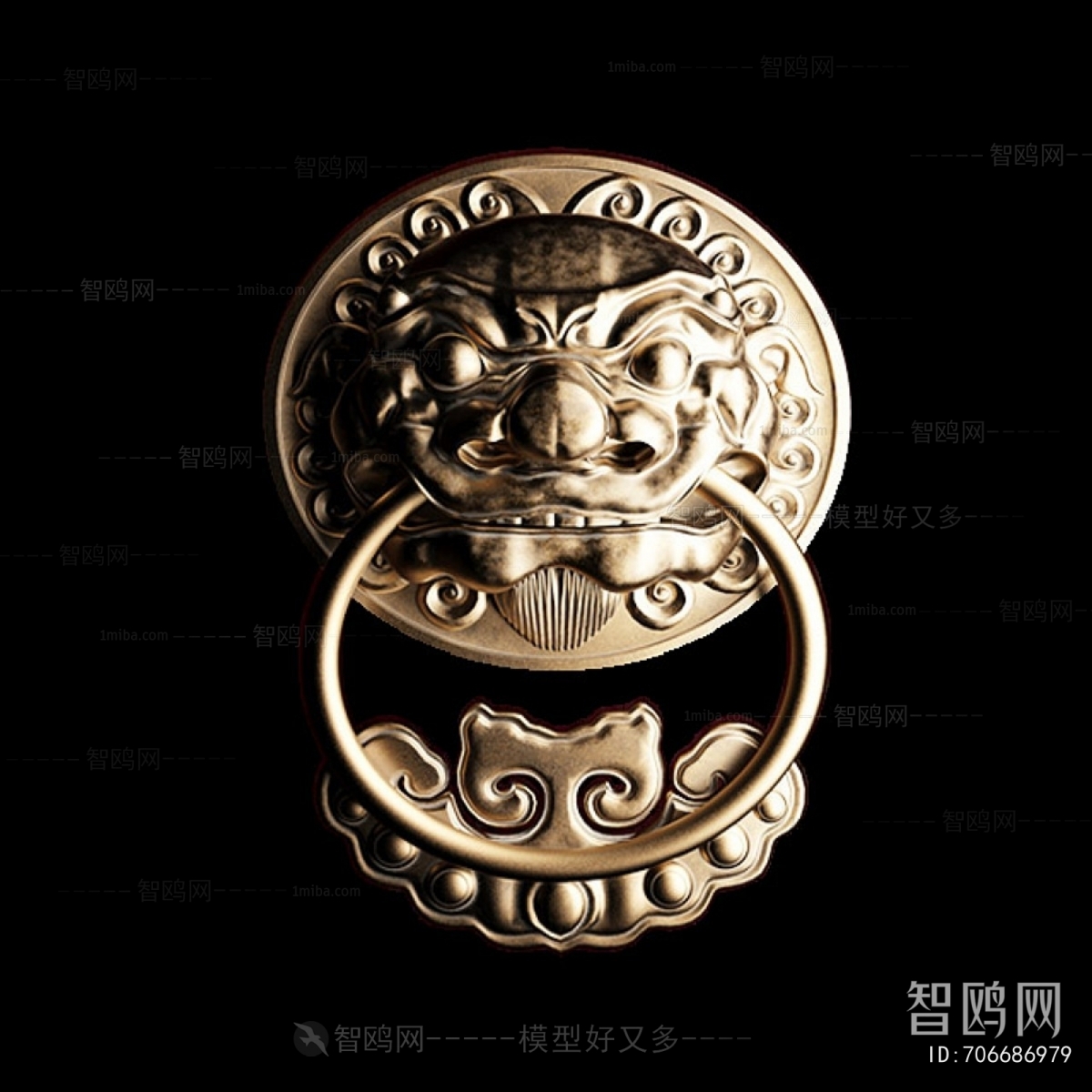 Chinese Style Door Handle