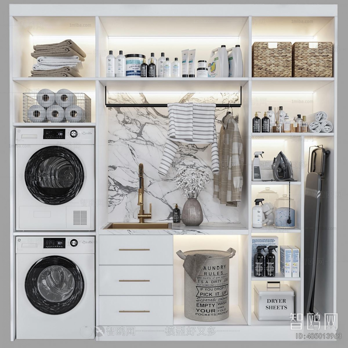 Modern Laundry Cabinet