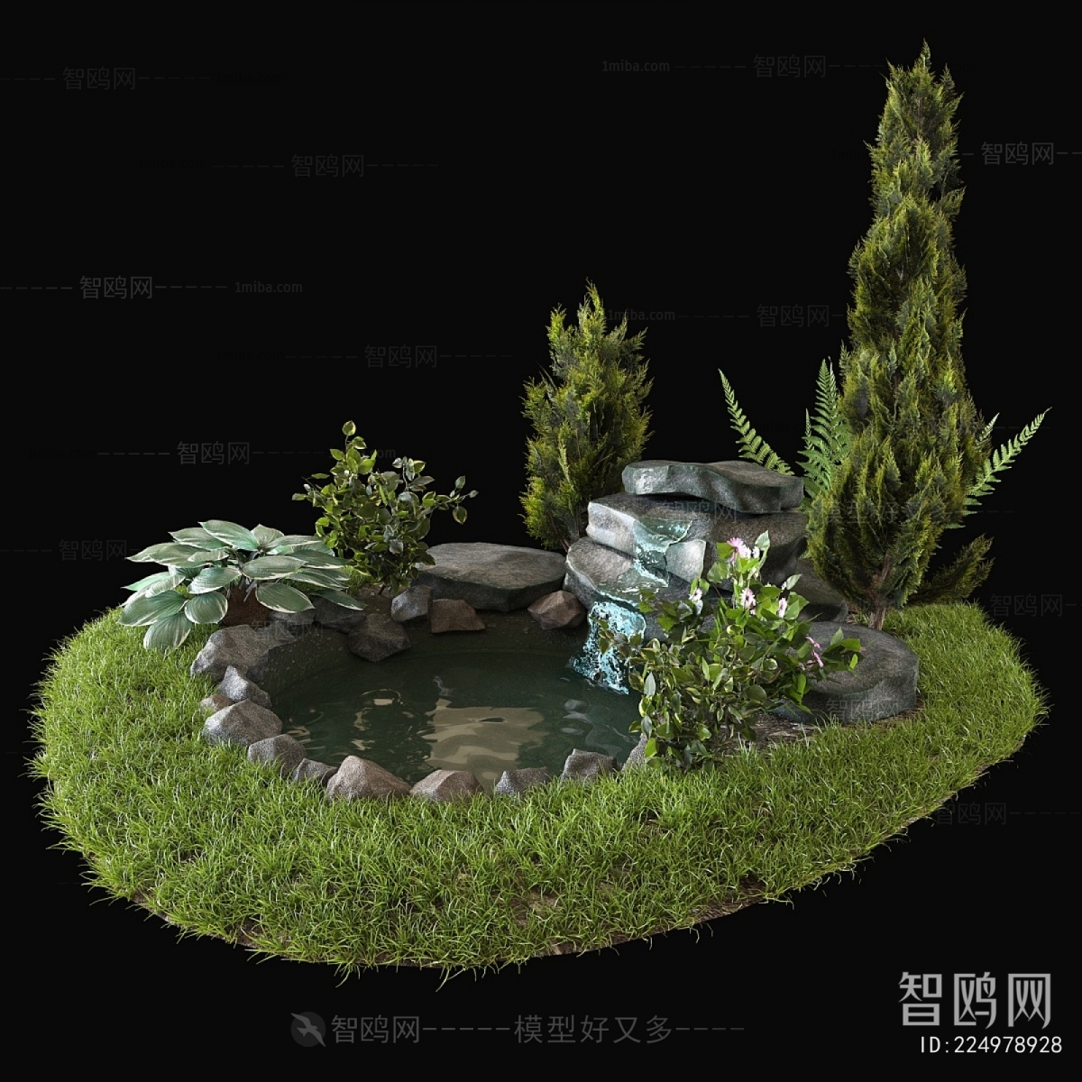 Japanese Style Rockery Waterscape