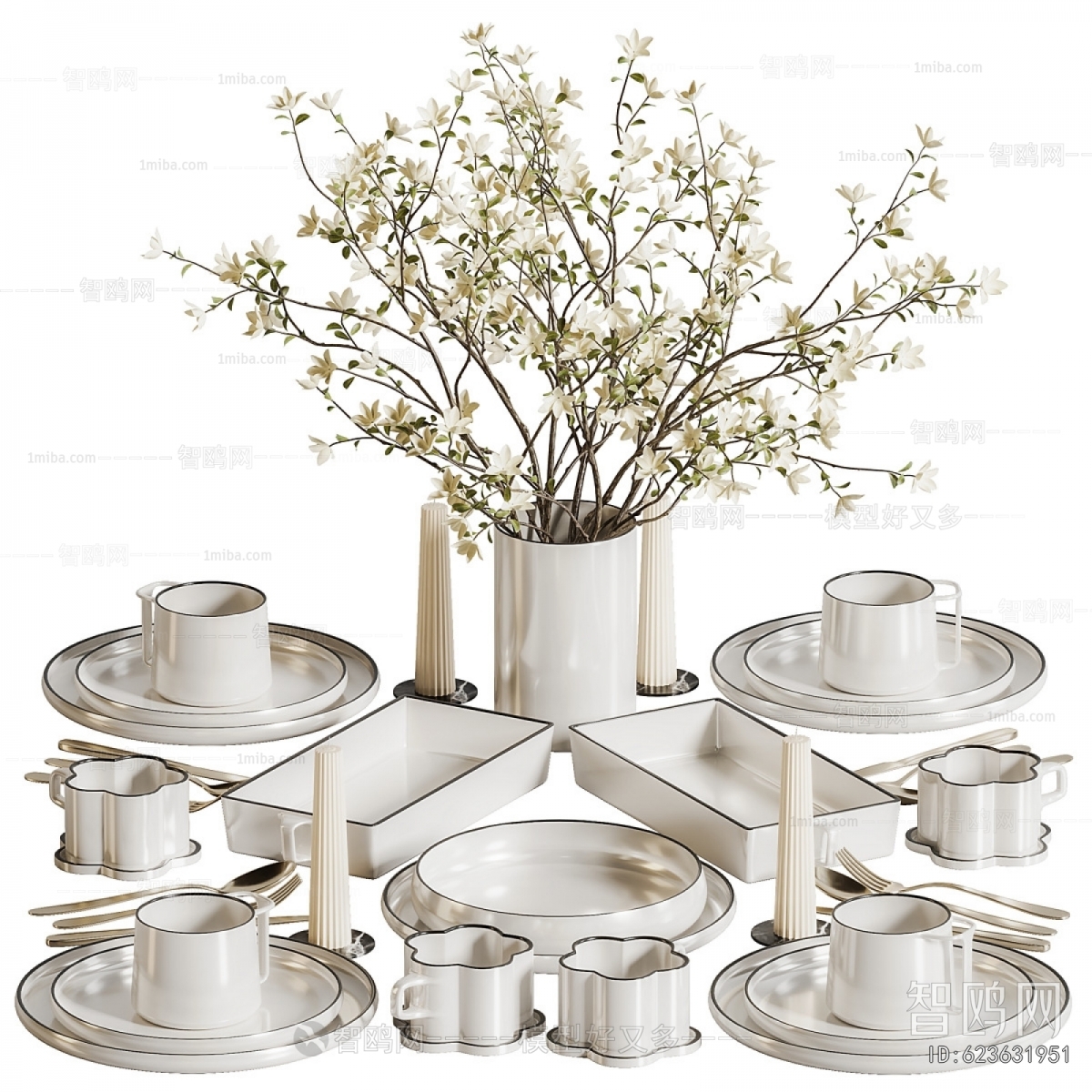 Modern Cutlery/tea Set