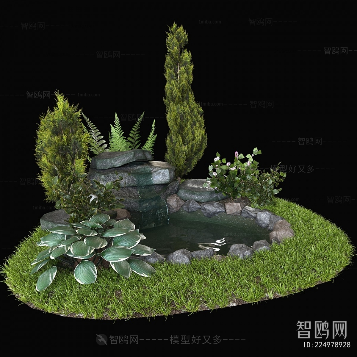 Japanese Style Rockery Waterscape
