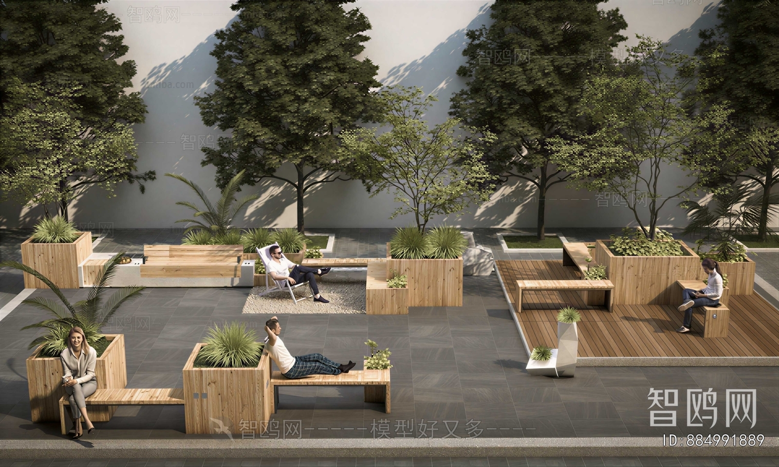 Modern Courtyard/landscape