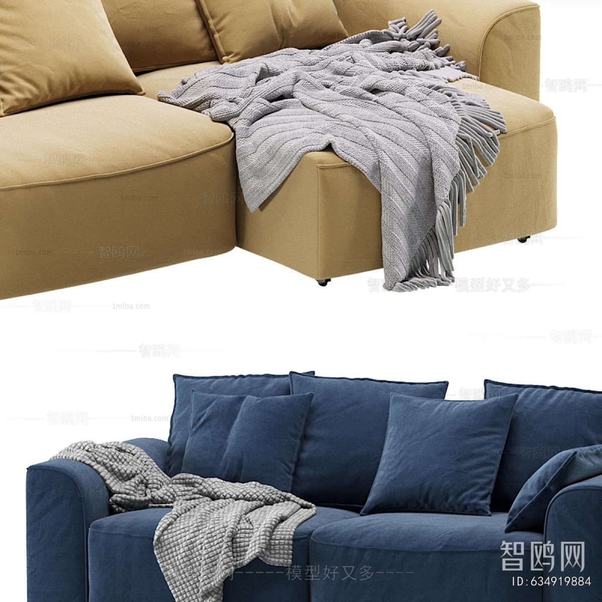 Modern Three-seat Sofa