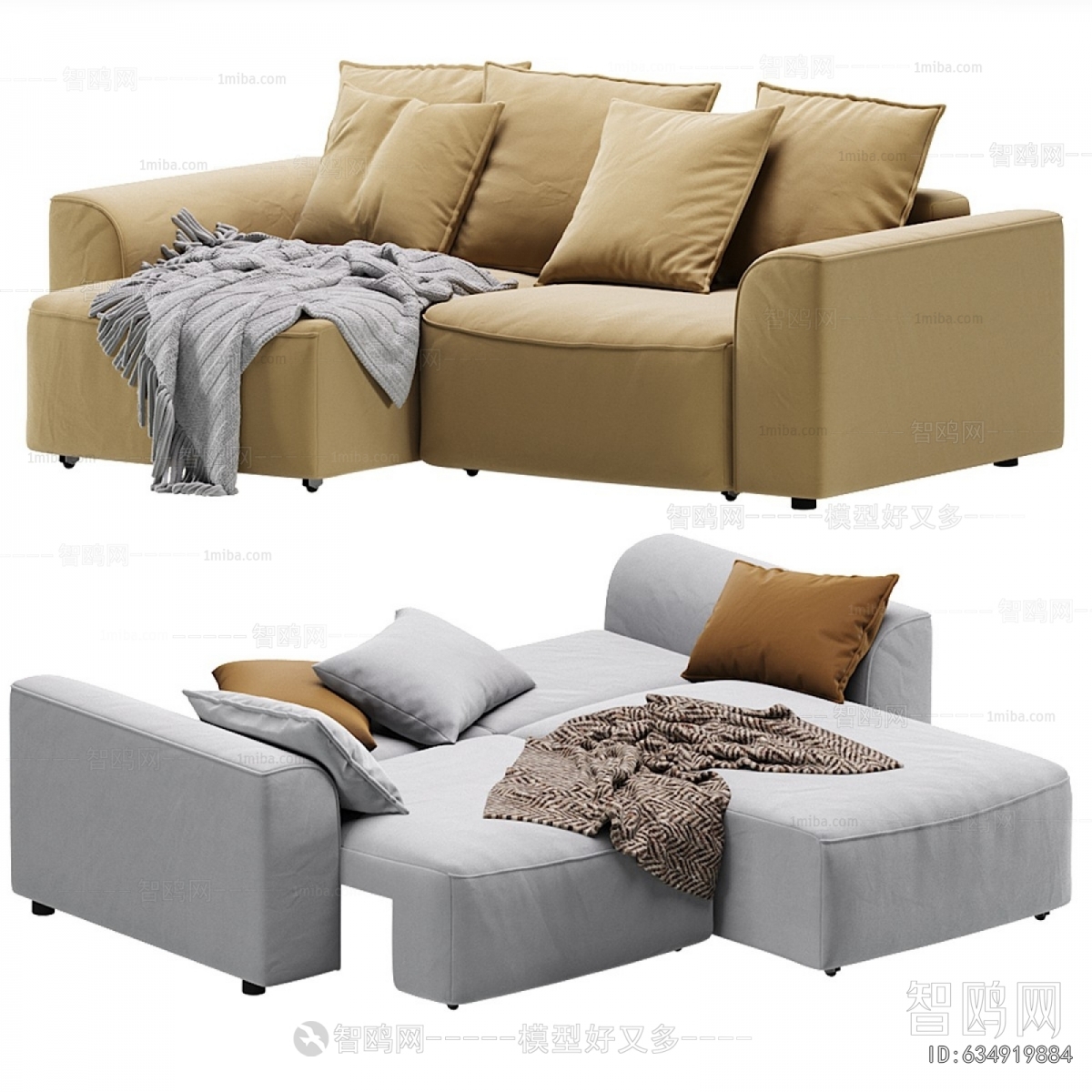 Modern Three-seat Sofa