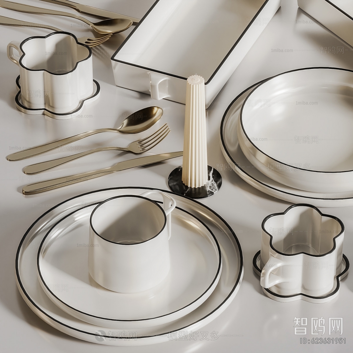 Modern Cutlery/tea Set